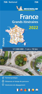726 GRANDS ITINERAIRES FRANCE 2022 1:1000000 - Collectif