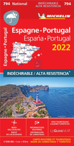 794 Espagne Portugal 2022 1:1000000 indéchirable - Collectif