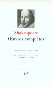 OEUVRES COMPLETES. Tome 1, Poèmes, Théâtre, Comédies - Shakespeare William