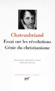 Essai sur les révolutions. Génie du christianisme - Chateaubriand François-René de