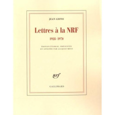 Lettres à la NRF 1928-1970 - Giono Jean ; Meny Jacques
