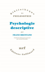 Psychologie descriptive - Brentano Franz ; Dewalque Arnaud