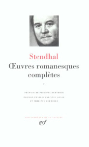 Oeuvres romanesques complètes. Tome 1 - STENDHAL/BERTHIER