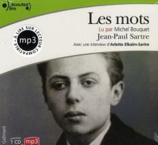 Les mots. 1 CD audio MP3 - Sartre Jean-Paul ; Bouquet Michel ; Elkaïm-Sartre