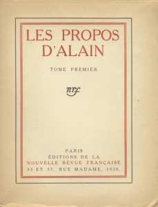 PROPOS. Tome 1, 1906-1936 - ALAIN