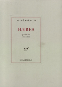 Haeres. Poèmes, 1968-1981 - Frénaud André