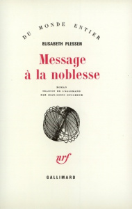 Message à la noblesse - Plessen Elisabeth ; Guelmeur Jean-Louis