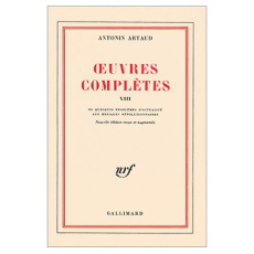 OEUVRES COMPLETES. Tome 8 - Artaud Antonin