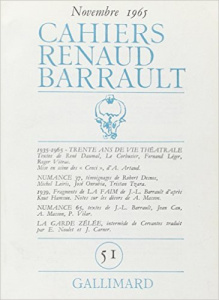 Cahiers Renaud-Barrault N° 51 : 1935-1965, 30 années - COLLECTIF