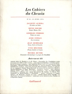 Les cahiers du Chemin N° 21, 15 Avril 1974 - COLLECTIF