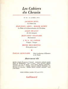 Les cahiers du Chemin N° 30, 15 Avril 1977 - COLLECTIF