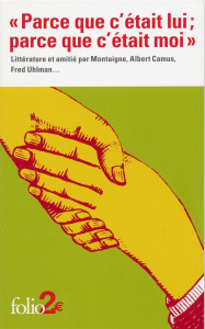 Parce que c'était lui ; parce que c'était moi. Littérature et amitié - COLLECTIF
