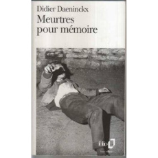 Meurtres pour mémoire - Daeninckx Didier