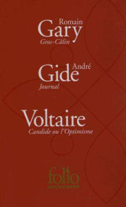 Candide ou l'optimisme ; Journal ; Gros-Câlin. 3 volumes - GARY/VOLTAIRE/GIDE