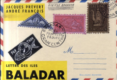 Lettre des îles Baladar - Prévert Jacques ; François André