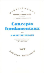 Concept fondamentaux - Heidegger Martin