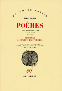 Poèmes. [suivi de Hommage à Sextus Propertius - Pound Ezra