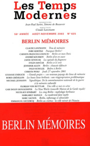 LES TEMPS MODERNES - BERLIN MEMOIRES - COLLECTIF