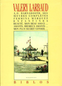 AO BARNABOOTH. Ses oeuvres complètes... - Larbaud Valery
