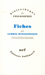 Fiches - Wittgenstein Ludwig ; Cometti Jean-Pierre ; Rigal