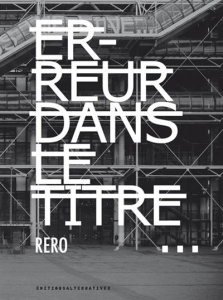 Erreur dans le titre... - RERO