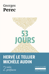 53 jours - Perec Georges ; Le Tellier Hervé ; Audin Michèle