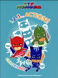 Coloriages Pyjamasques. 1, 2, 3... Action ! - ROMUALD