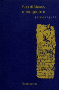 ENDQUOTE. Digressions 1989-1998 - Di Manno Yves