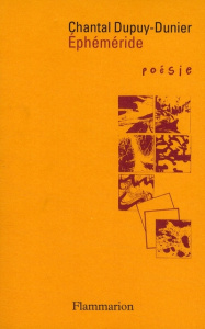 Ephéméride - Dupuy-Dunier Chantal