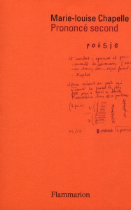 Prononcé second - Chapelle Marie-Louise