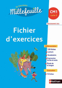 Le nouveau Millefeuille CM1. Fichier d'exercices, Edition 2016 - Demongin Christian