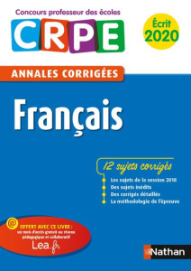 Français écrit CRPE. Annales corrigées, Edition 2020 - Hiu Janine