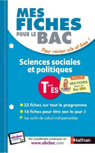 Mes fiches ABC du bac sciences sociales et politiques terminal ES - Chouly Delphine de ; Lepage Fabienne
