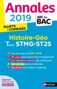 Histoire et géographie Tle STMG-ST2S. Sujets & corrigés, Edition 2019 - Darier Gilles