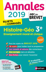 Histoire-Géographie, Enseignement moral et civique 3e. Sujets & corrigés, Edition 2019 - Pralon Grégoire ; Genet Laure ; Jézéquel Pascal
