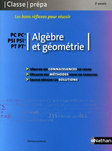 Algèbre et géométrie PC-PC* PSI-PSI* PT-PT* - Lembrez Fabrice