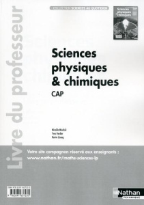 Sciences physiques & chimiques CAP. Livre du professeur, Edition 2015 - Misalski Mirelle ; Verdier Yves ; Zouag Karim