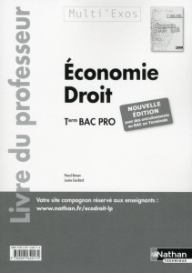 Economie Droit Tle Bac Pro. Livre du professeur, Edition 2016 - Besson Pascal ; Cauchard Louise