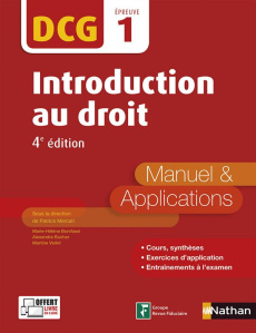 Introduction au droit DCG 1. Manuel & Applications - Mercati Patrick ; Bonifassi Marie-Hélène ; Bucher