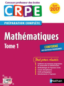 Mathématiques. Tome 1, épreuve écrite CRPE, Edition 2016 - Motteau Daniel ; Chermak Saïd