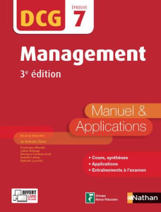 Management DCG 7. Manuel & applications, 3e édition - Claret Nathalie