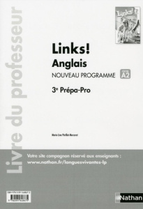 Anglais 3e Prépa-Pro Links! Livre du professeur, Edition 2019 - Périllat-Mercerot Marie-Line