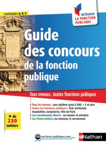 Guides des concours de la Fonction Publique. Tous niveaux, toutes fonctions publiques, Edition 2017 - Grasser Sylvie
