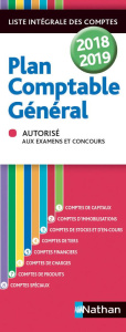 Plan comptable général. Liste intégrale des comptes, Edition 2018-2019 - COLLECTIF/SIEGWART