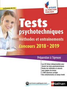 Tests psychotechniques. Méthodes et entraînements. Catégories B et C, Edition 2018-2019 - Simonin Elisabeth