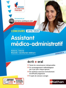 Assistant médico-administratif. Concours catégorie B, Edition 2019-2020 - Godrie Annie