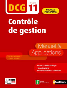 Contrôle de gestion DCG 11. Manuel & applications, 5e édition - Coucoureux Michel ; Cuyaubère Thierry