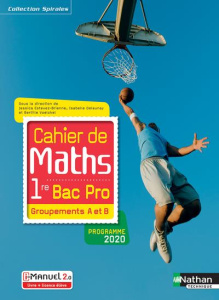 Cahier de maths 1re Bac Pro - Groupements A et B. Livre et licence élève, Edition 2020 - ESTEVEZ-BRIENNE/FRON