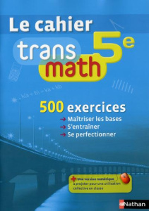Transmath 5e. Le cahier - Malaval Joël ; Plantiveau Annie ; Puigrédo Frédéri