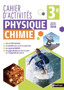 Physique-Chimie 3e. Cahier d'activités, Edition 2018 - Coppens Nicolas ; Amauger Frédéric ; Antmann Auror